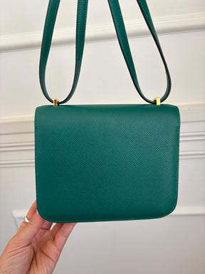 Hermès Constance 18 in Malachite Epsom Leather