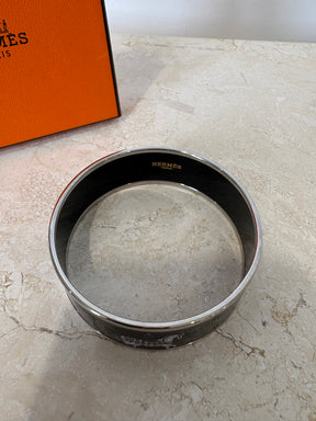 Hermès Enamel Printed Wide Grand Apparat Bracelet, R