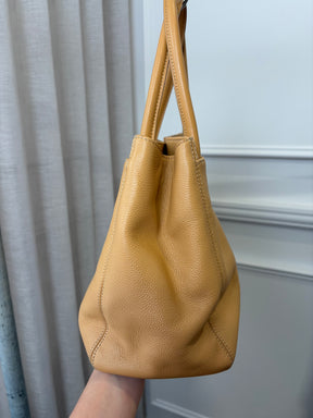 Chanel Beige Caviar Leather Cerf Executive Tote