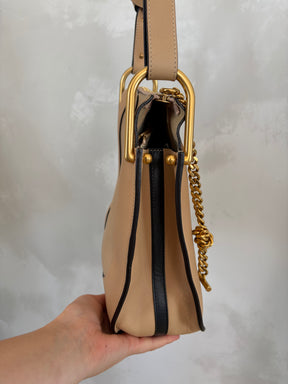 Chloé Beige Leather Hayley Hobo Shoulder Bag