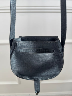 Chloé Black Grained Leather Marcie Bag Small