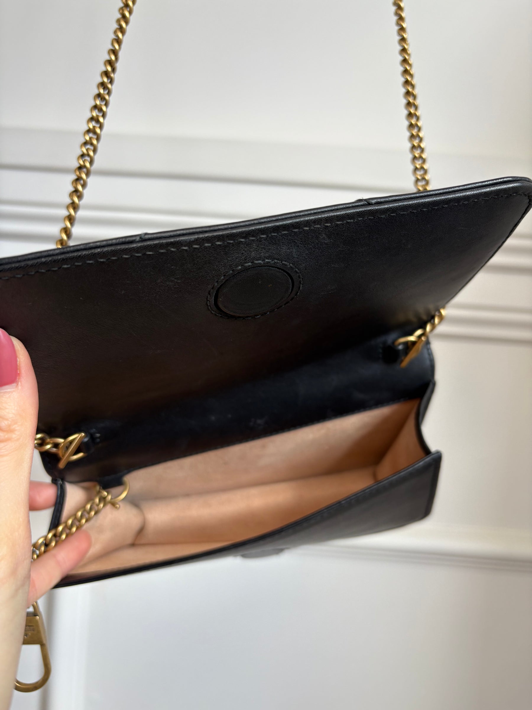 Gucci Black Marmont Mini Cross Body Bag