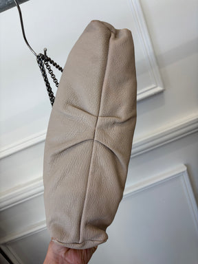 Christian Louboutin Taupe Leather Chain Shoulder Bag