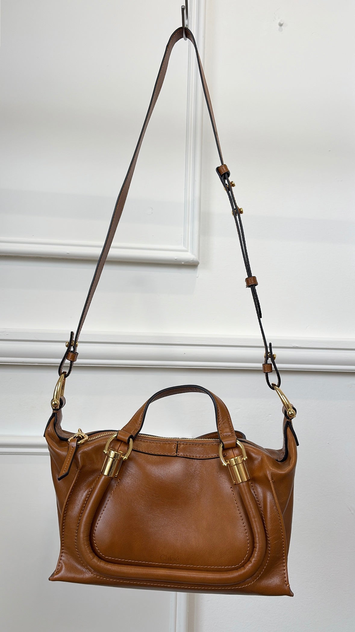 Chloé Tan Leather Paraty Bag