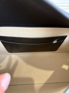 Totême Black Leather T Lock Shoulder Bag