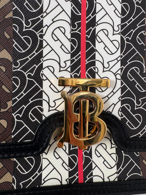 Burberry TB Shoulder Bag Brown White