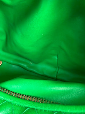 Bottega Veneta Parakeet Green Intrecciato Leather Mini Jodie Bag