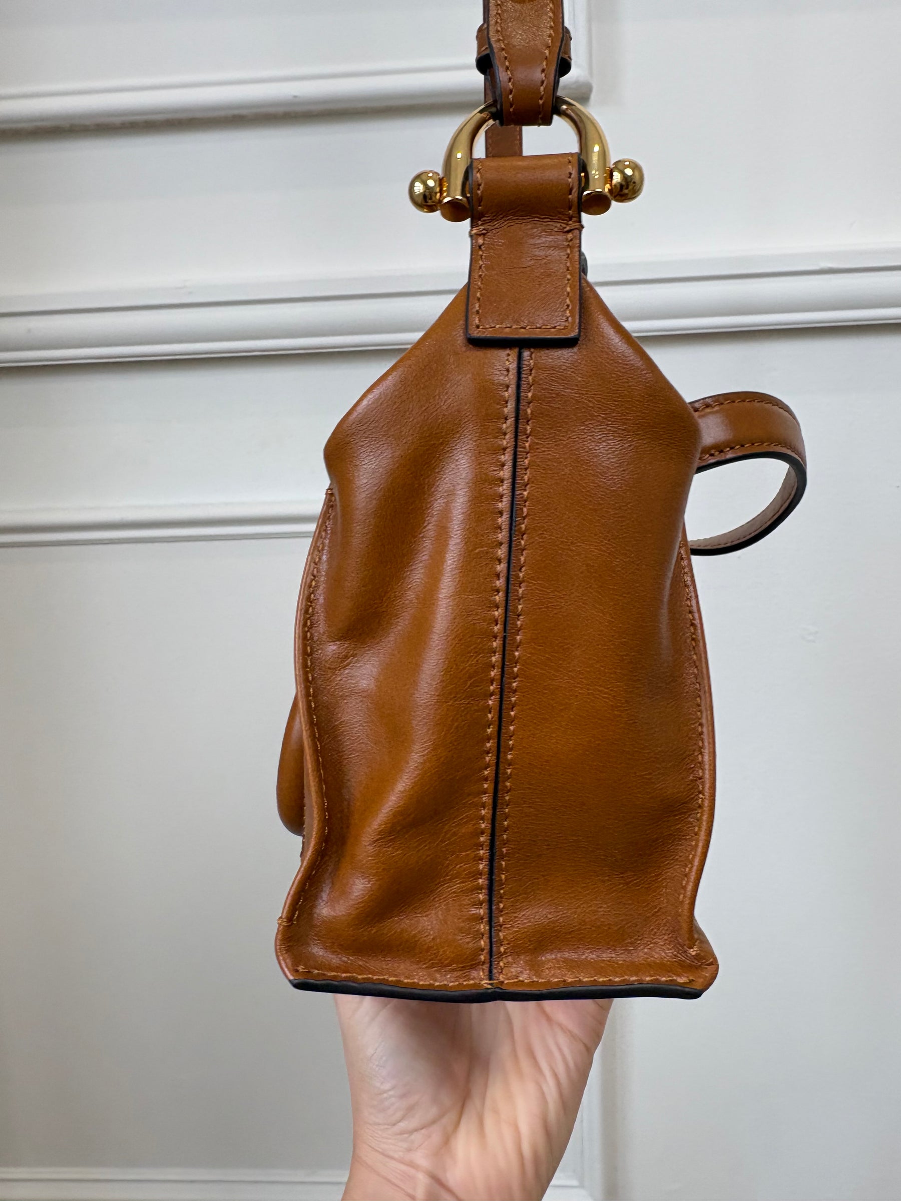 Chloé Tan Leather Paraty Bag