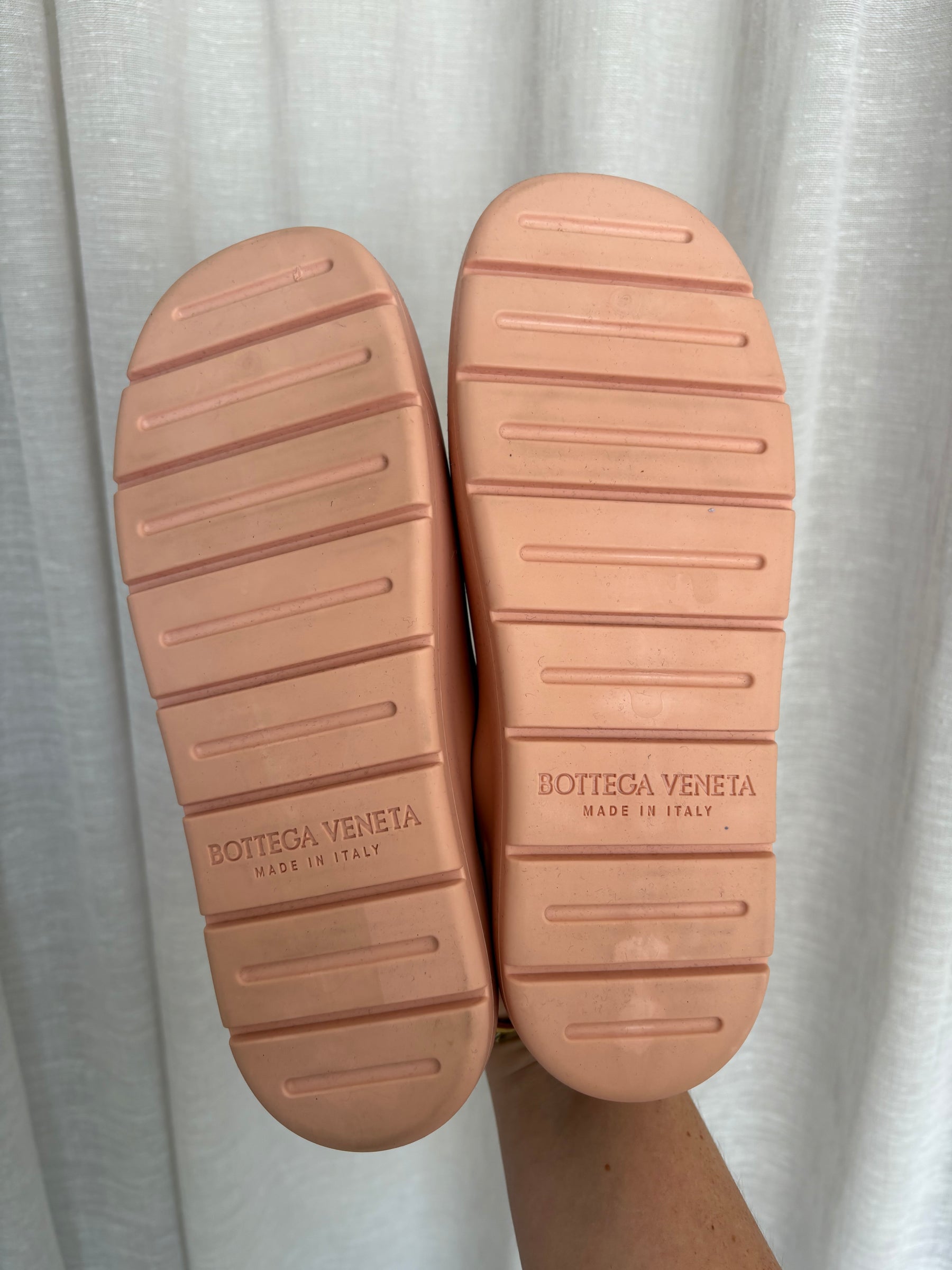 Bottega Veneta Rubber Mules Pink, 36