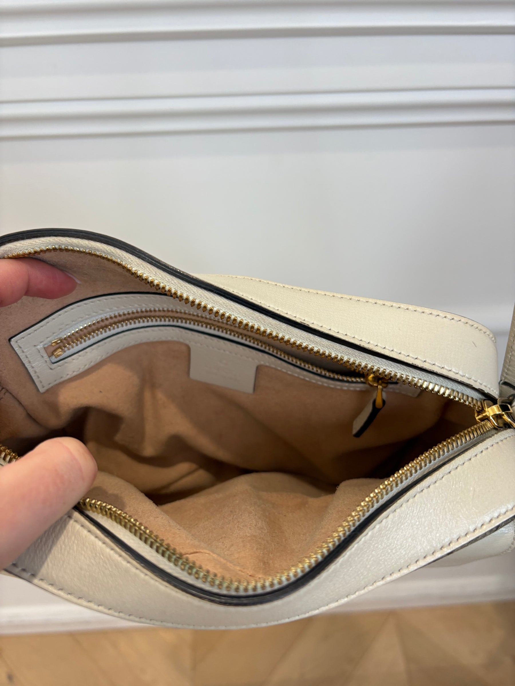 Gucci Coated Canvas and Leather Horsebit 1955 Camera Bag