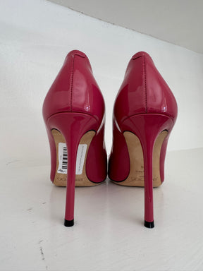 Jimmy Choo Berry Patent Leather Pointed Pump, 38.5
