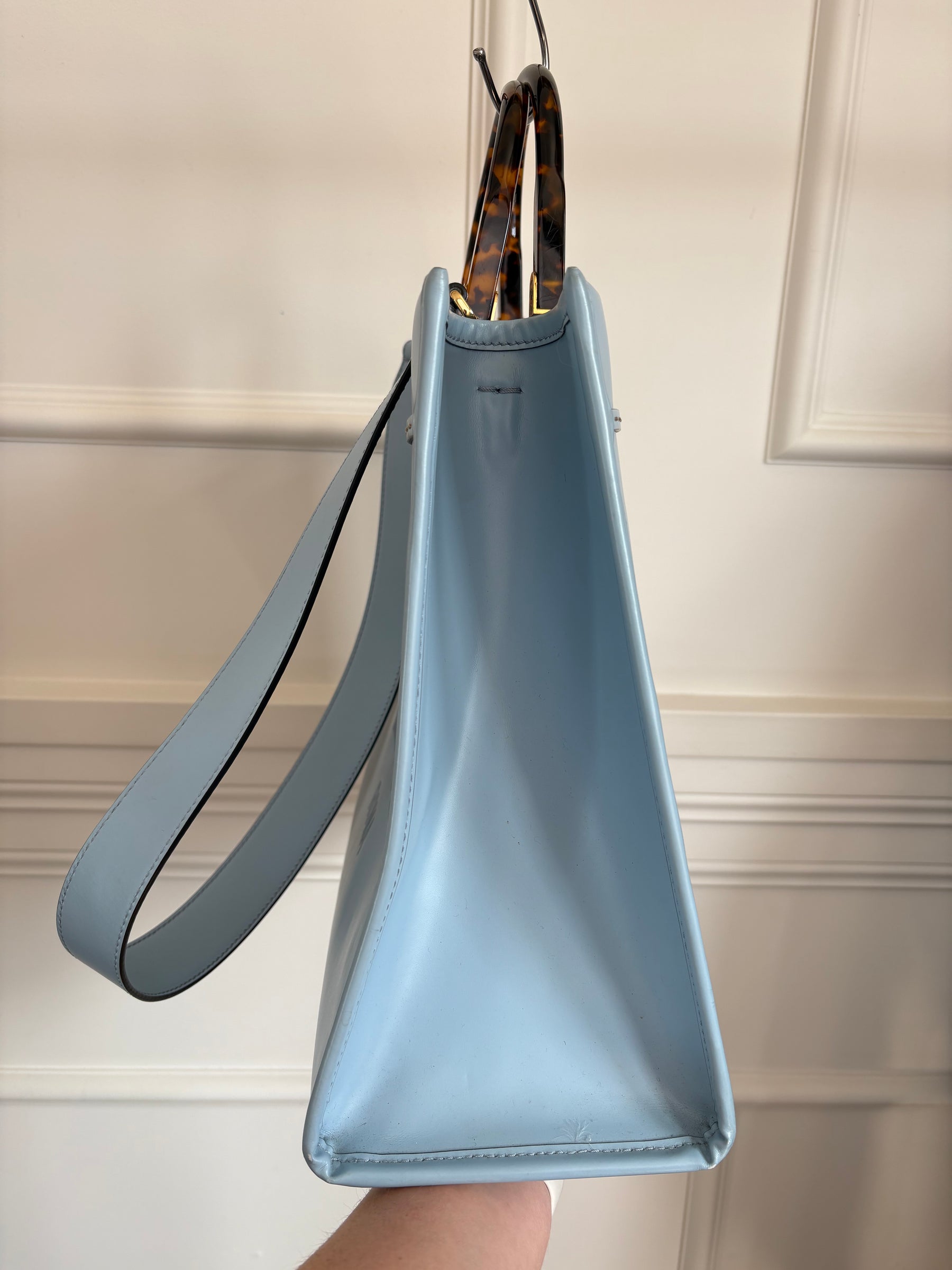 Fendi Pale Blue Sunshine Tote