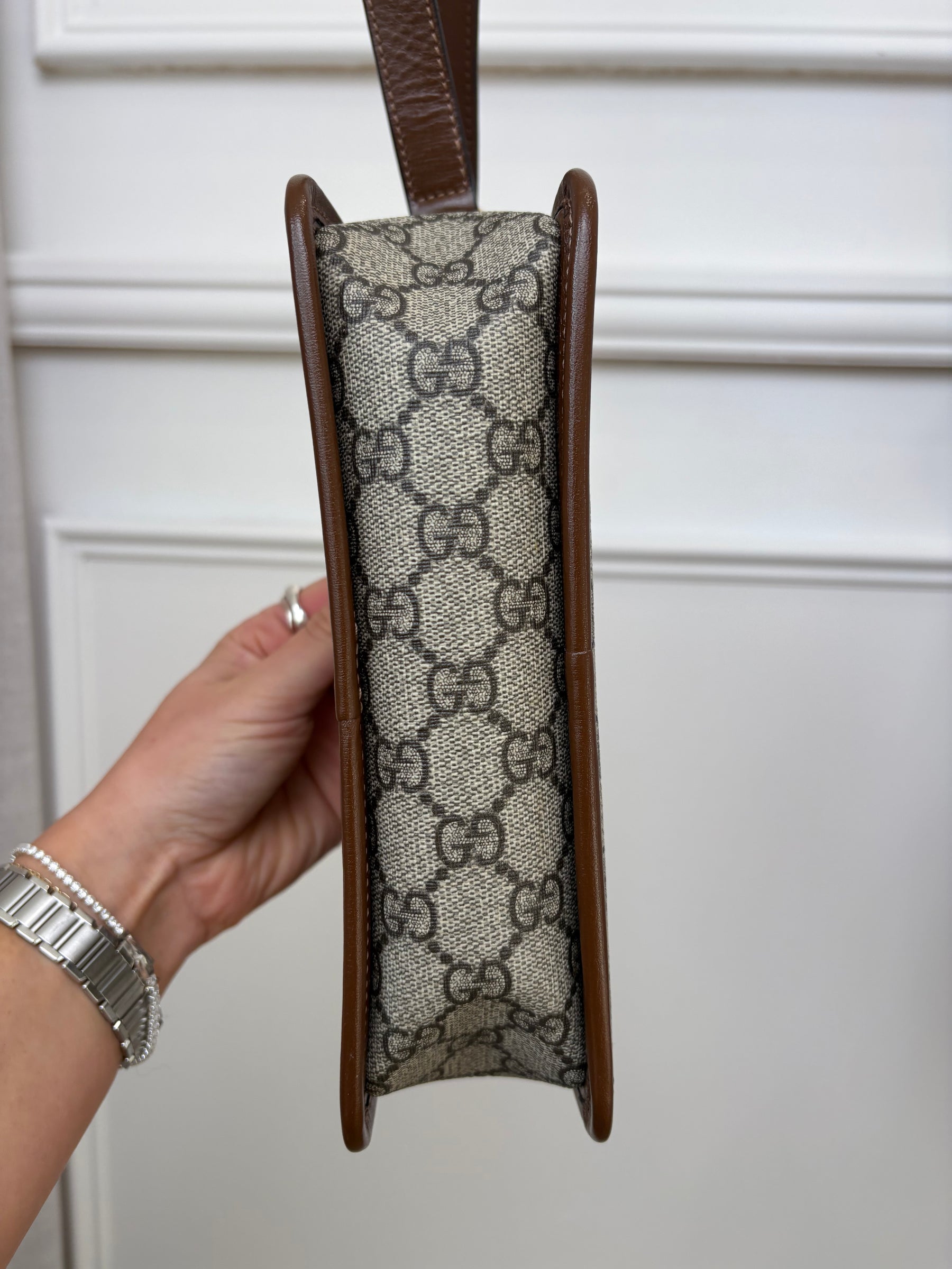 Gucci Monogram Coated Canvas Crossbody bag