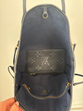Louis Vuitton Neverfull Empreinte Leather MM Black
