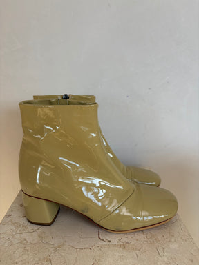Forte Forte Beige Patent Ankle Boots, 39