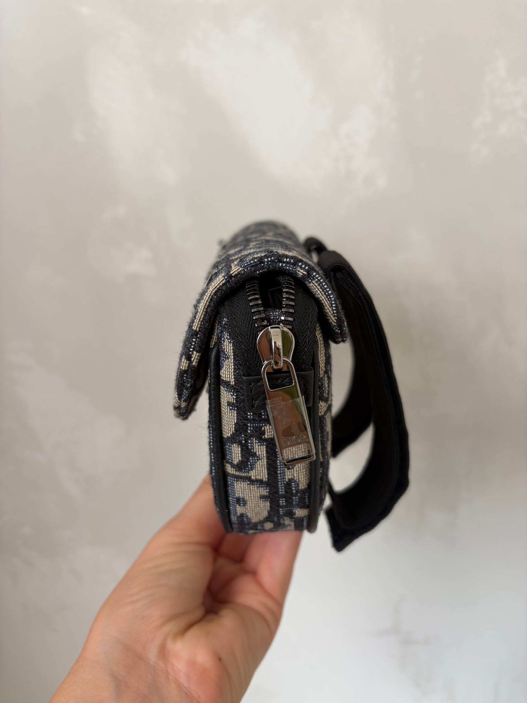 Dior Saddle Arm Pouch Oblique Jaquard