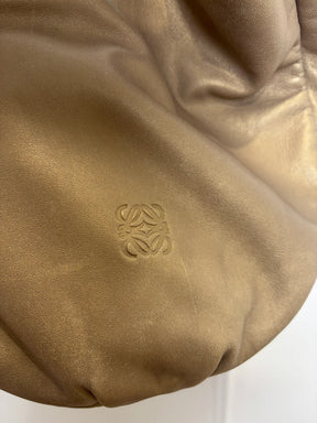 Loewe Hobo Gold Metallic Bag