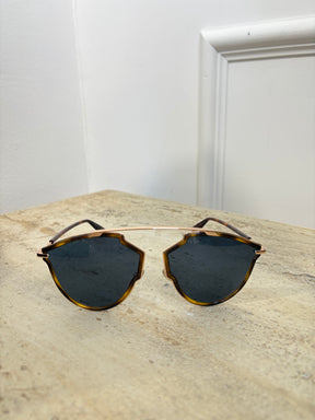 Dior So Real Rise Sunglasses Brown Gold
