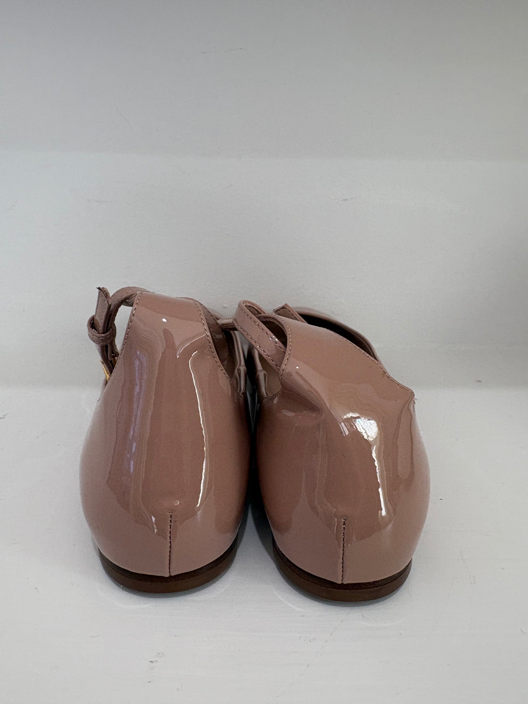 Valentino Garavani Rose Poudre Patent Leather Mary Janes, 41