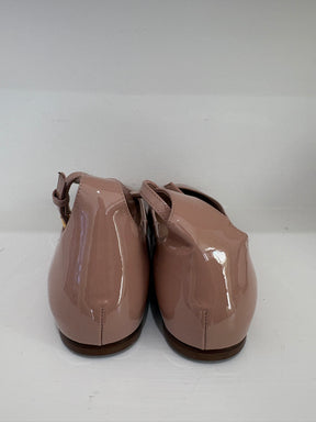 Valentino Garavani Rose Poudre Patent Leather Mary Janes, 41