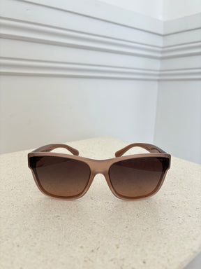 Chanel Taupe Suare Sunglasses