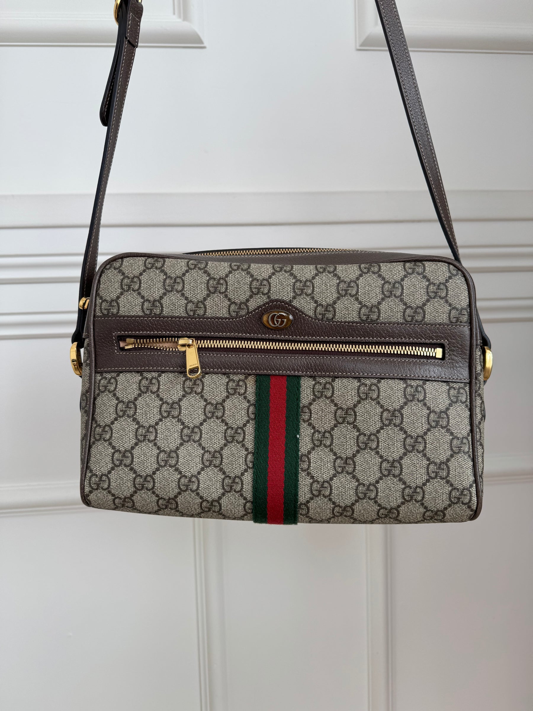 Gucci Supreme Monogram Large Ophidia Camera Bag