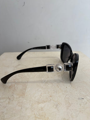 Chanel Butterfly Sunglasses With Pearl Detail