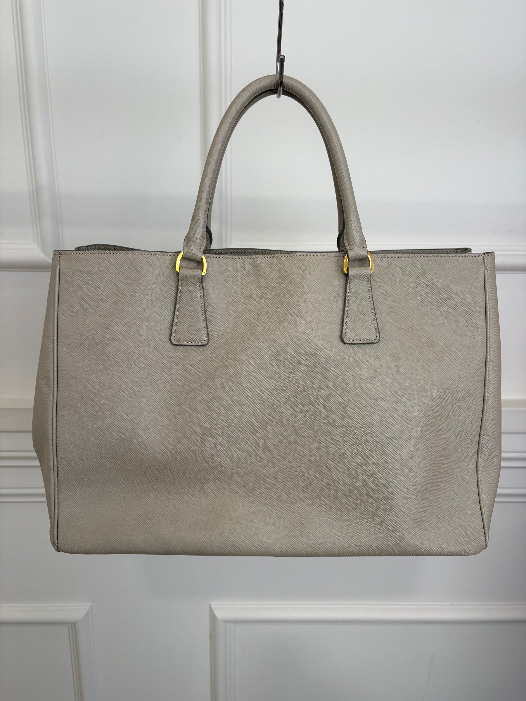 Prada Stone Saffiano Leather Tote