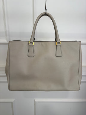 Prada Stone Saffiano Leather Tote