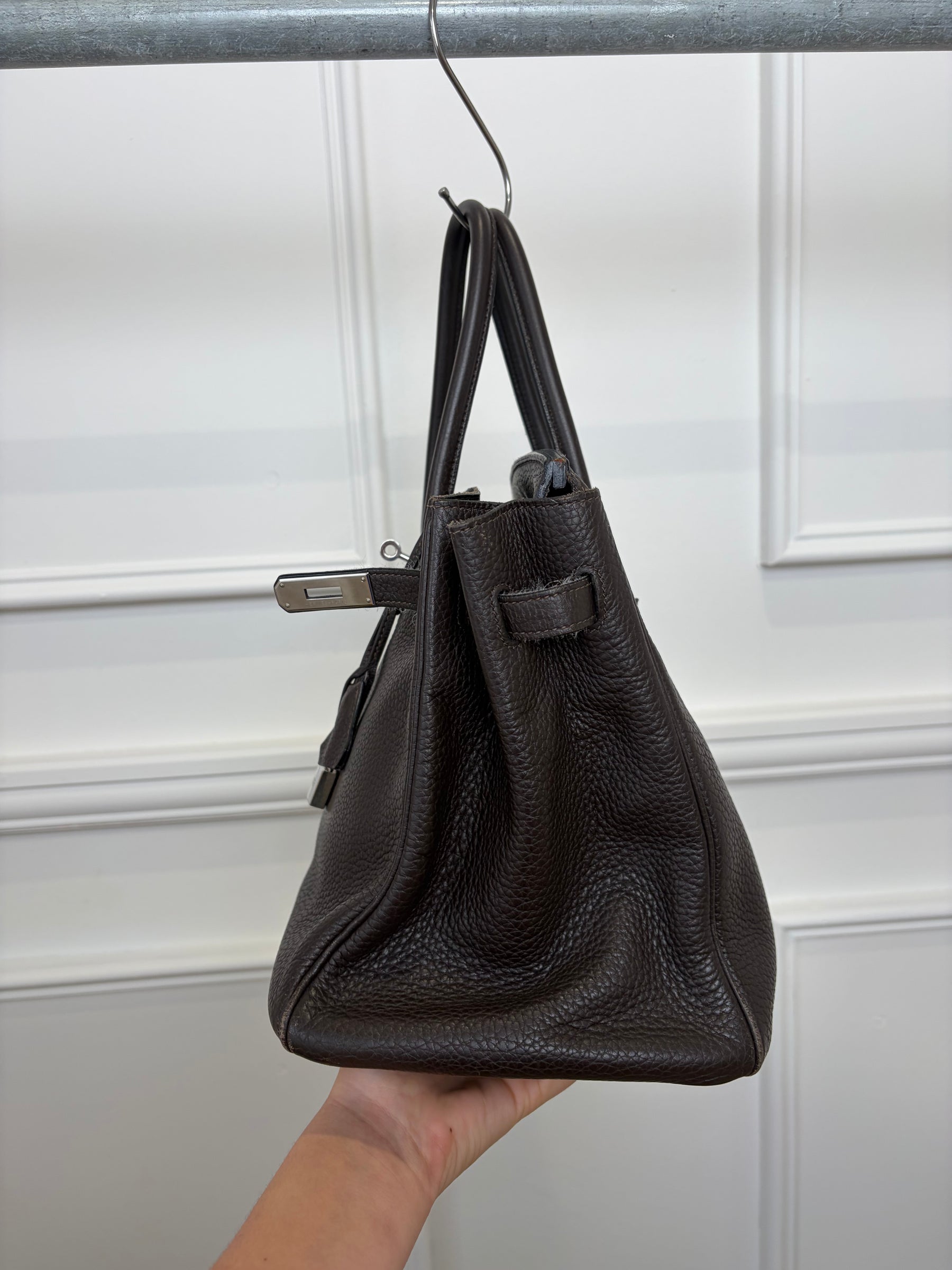 Hermès Birkin 35 in Ebene Clemence Leather