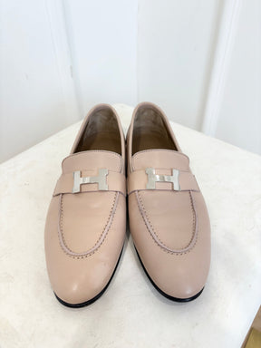 Hermès The Paris Loafer In Blush, 39
