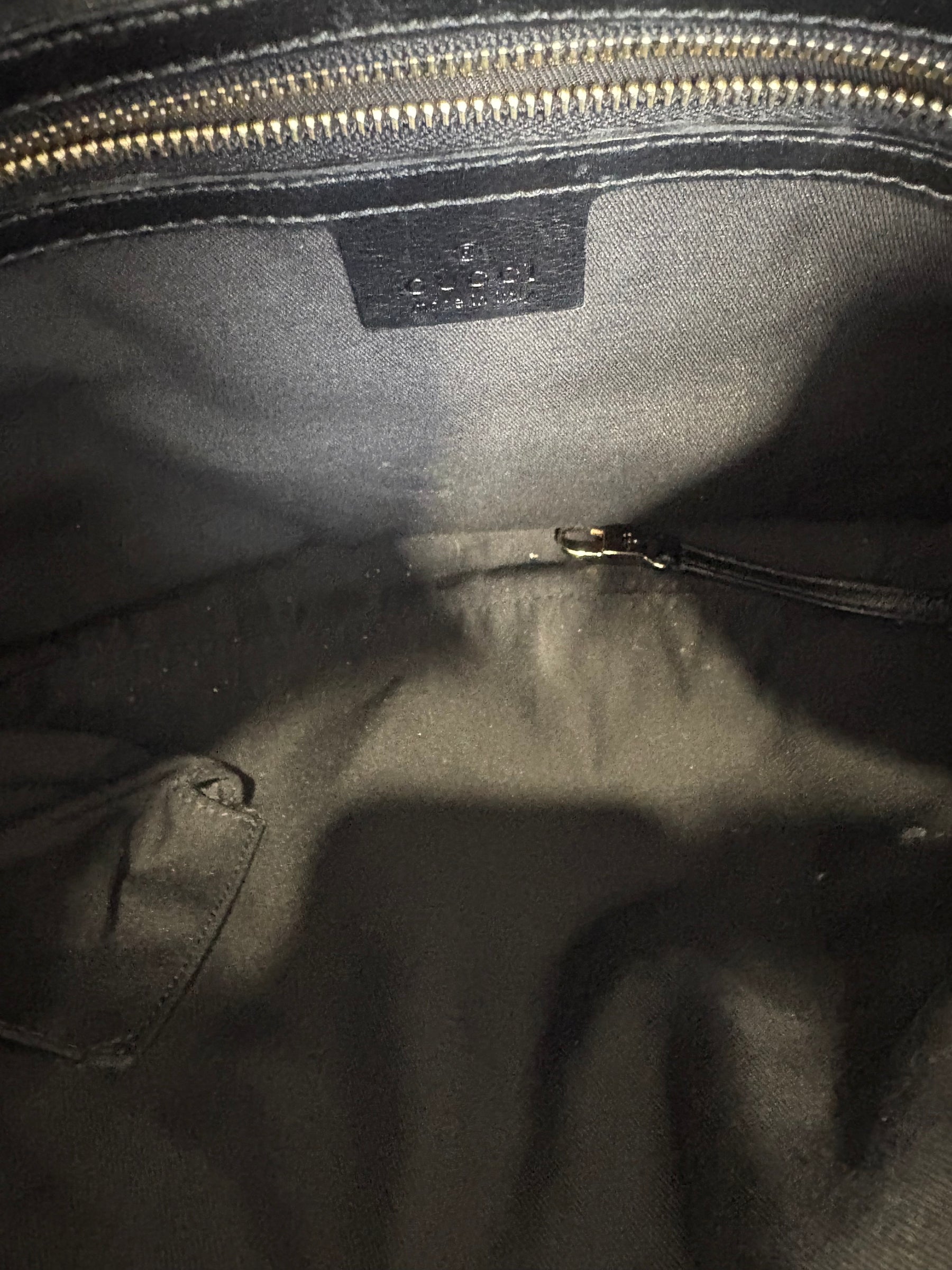 Gucci Black Leather Bridal Bit Hobo Bag