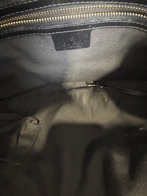 Gucci Black Leather Bridal Bit Hobo Bag