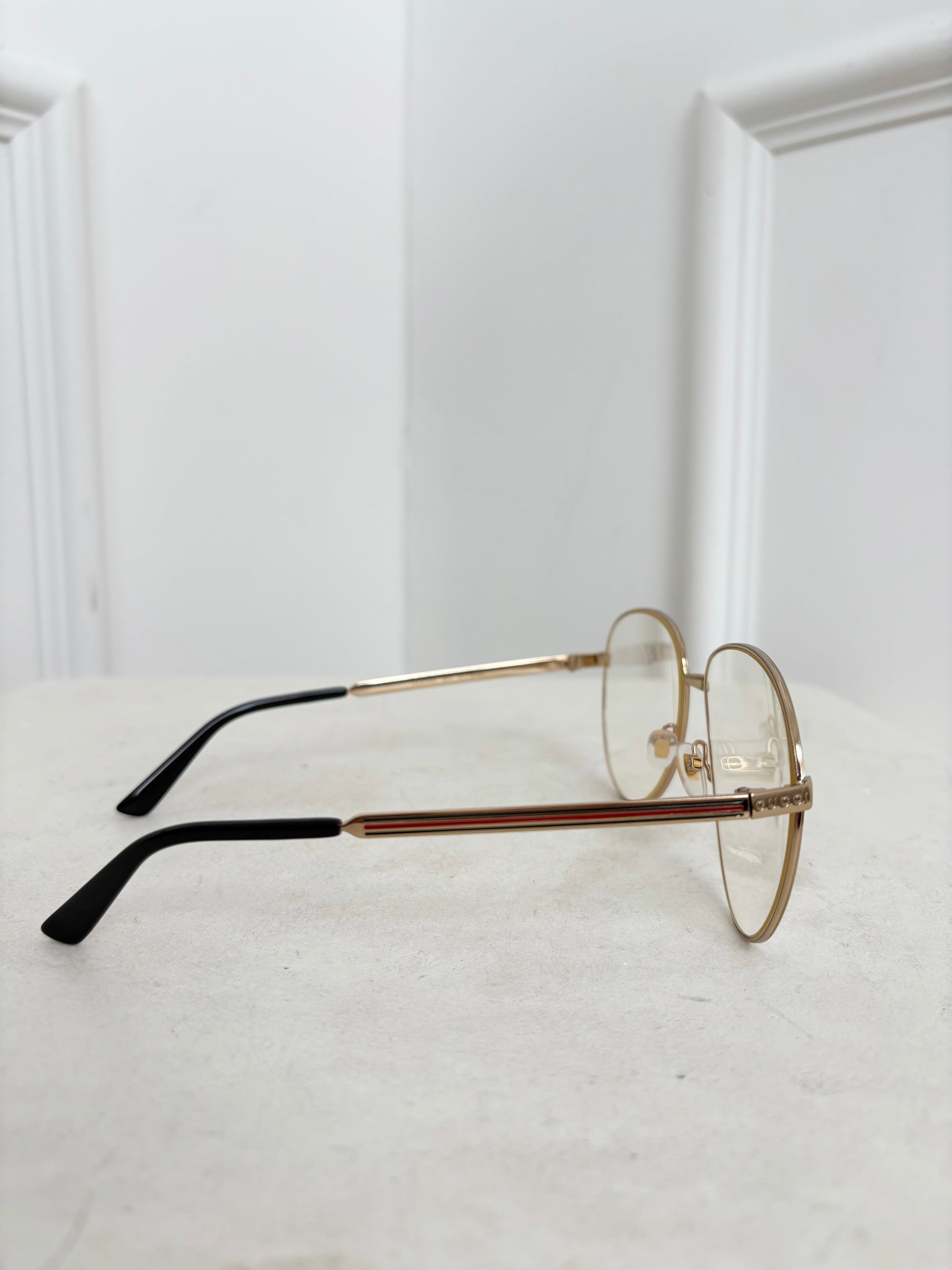 Gucci Gold Frame Optical Glasses