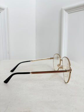 Gucci Gold Frame Optical Glasses