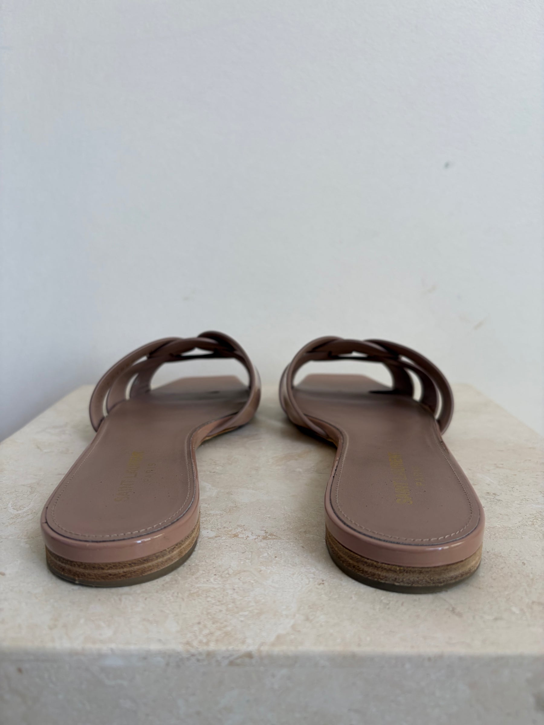 Saint Laurent Nude Patent Tribute Slides, 39