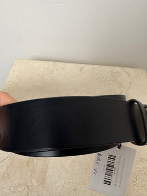 Gucci Dark Navy Leather Blondie Belt, 95