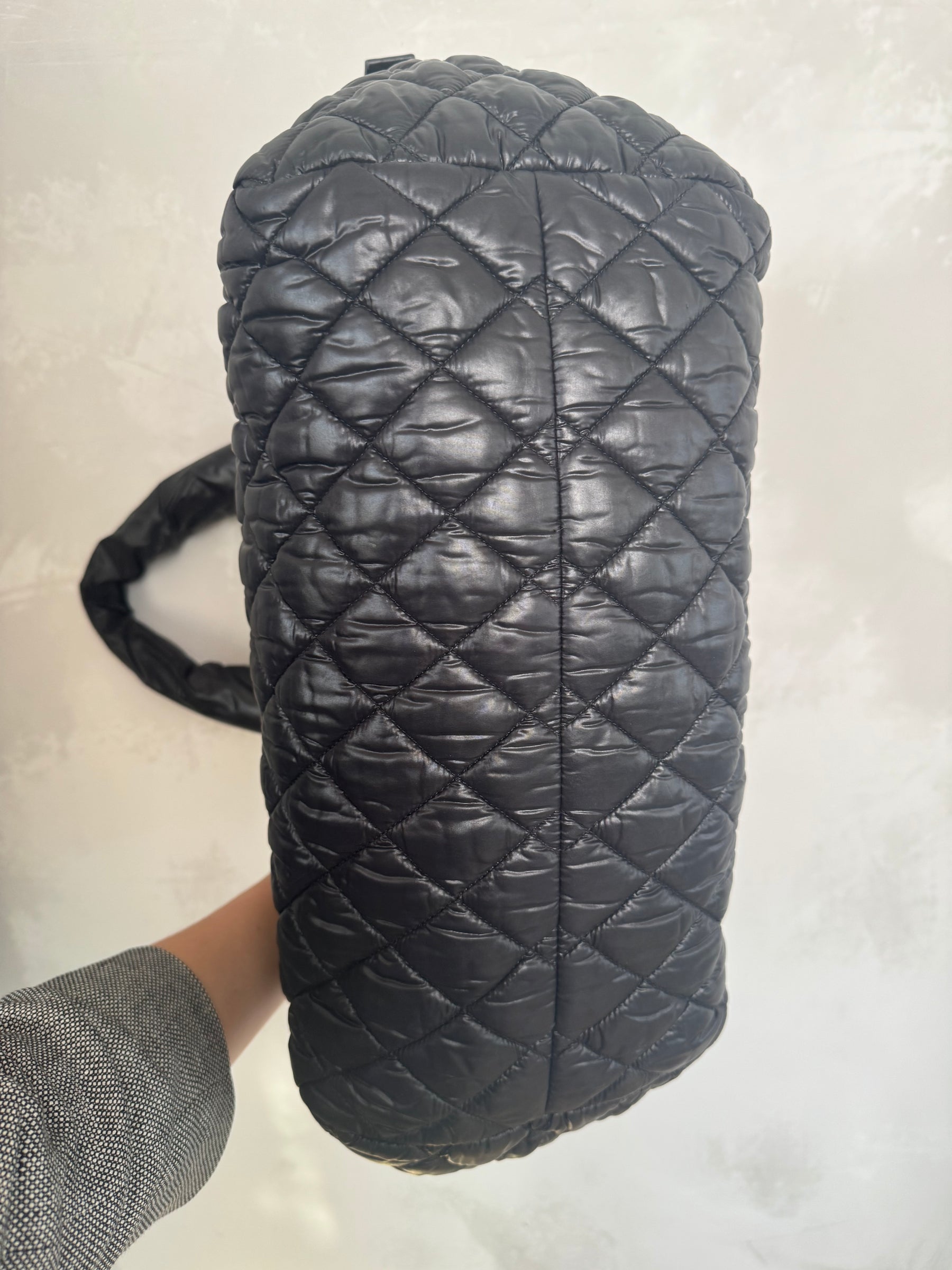 Chanel Coco Cocoon Bowling Bag Black