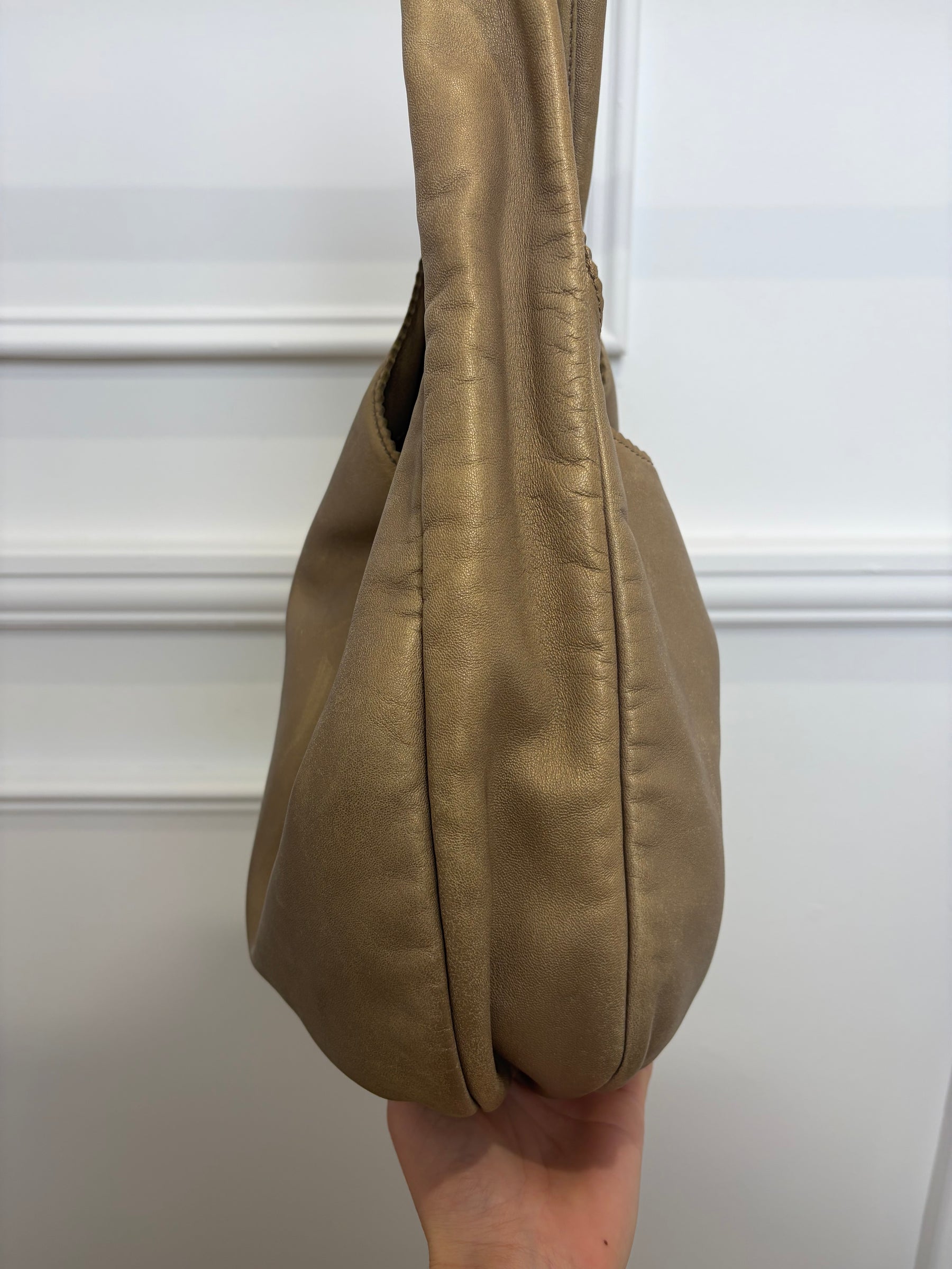 Loewe Hobo Gold Metalic Bag