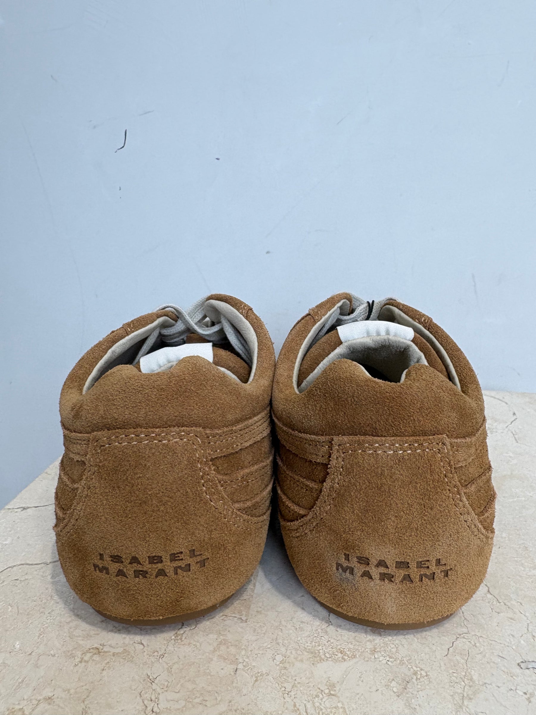 Isabel Marant Senny Perforated Suede Sneakers, 38 EU