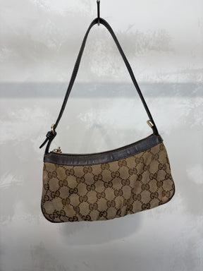Gucci Monogram Canvas Shoulder Bag
