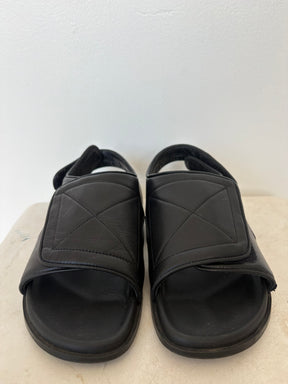 bassike Wide Strap Padded Sandal Black, 39