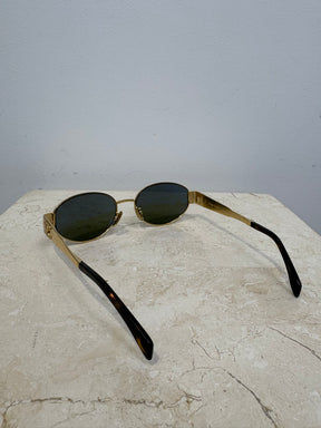 Celine Triomphe 01 Metal Sunglasses Gold