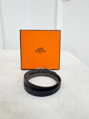 Hermès Behapi Double Tour bracelet Black, T4