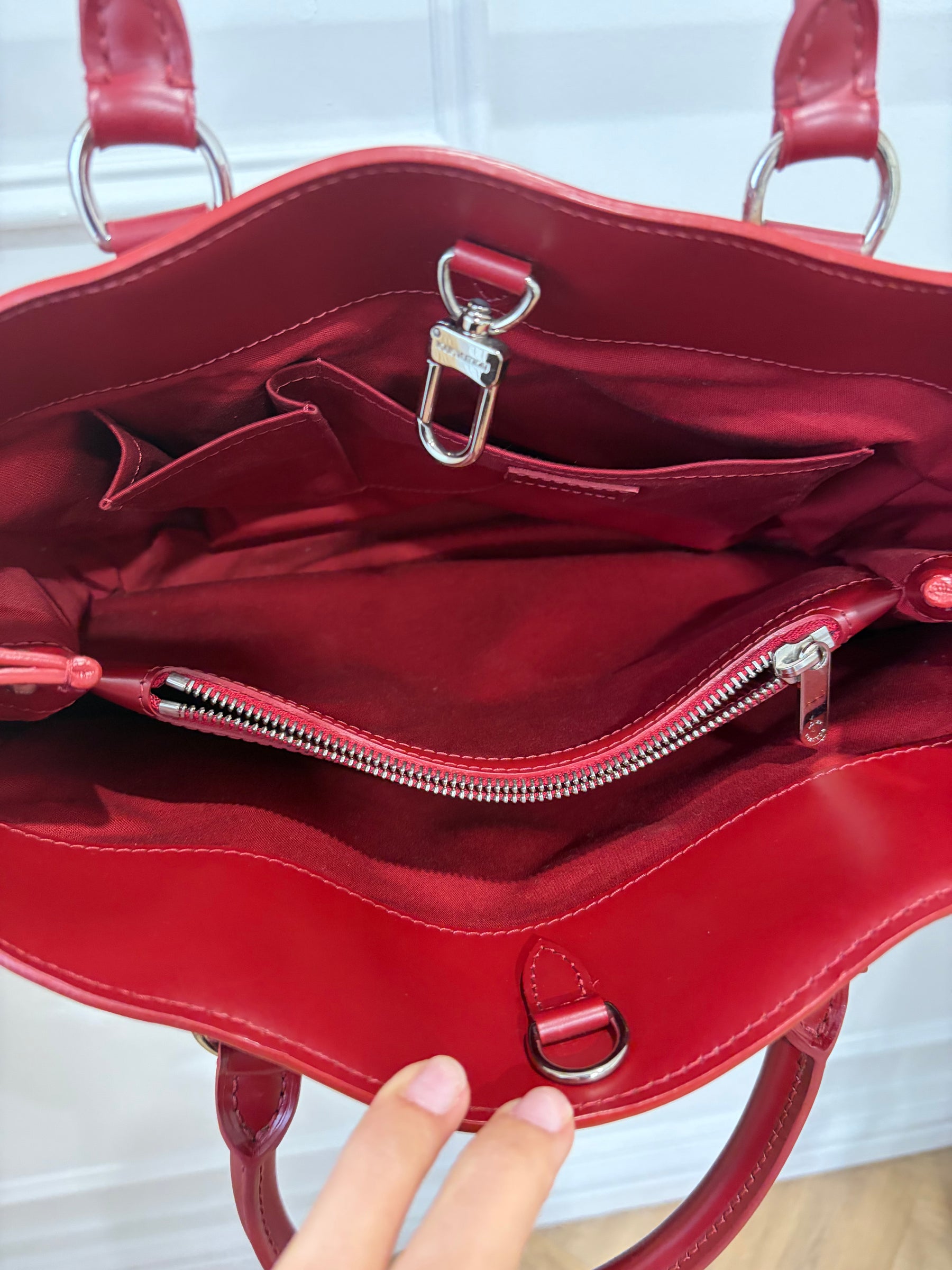 Louis Vuitton Red Epi Passy PM Tote Bag Louis Vuitton
