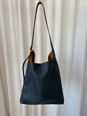 Louis Vuitton Black Leather Low Key Hobo MM