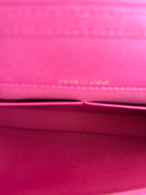 Chanel Pink Holographic Leather Rectangular Flap Bag