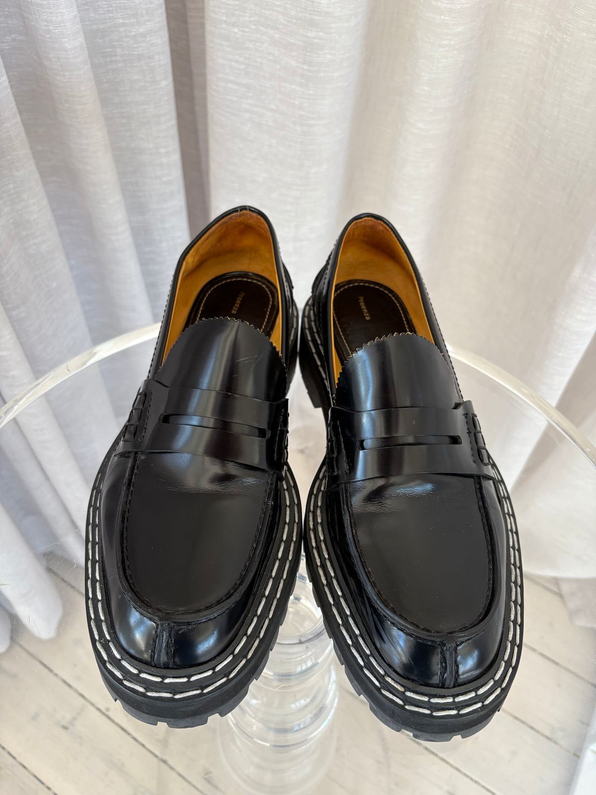 Proenza Schouler Black Chunky Loafer, 41