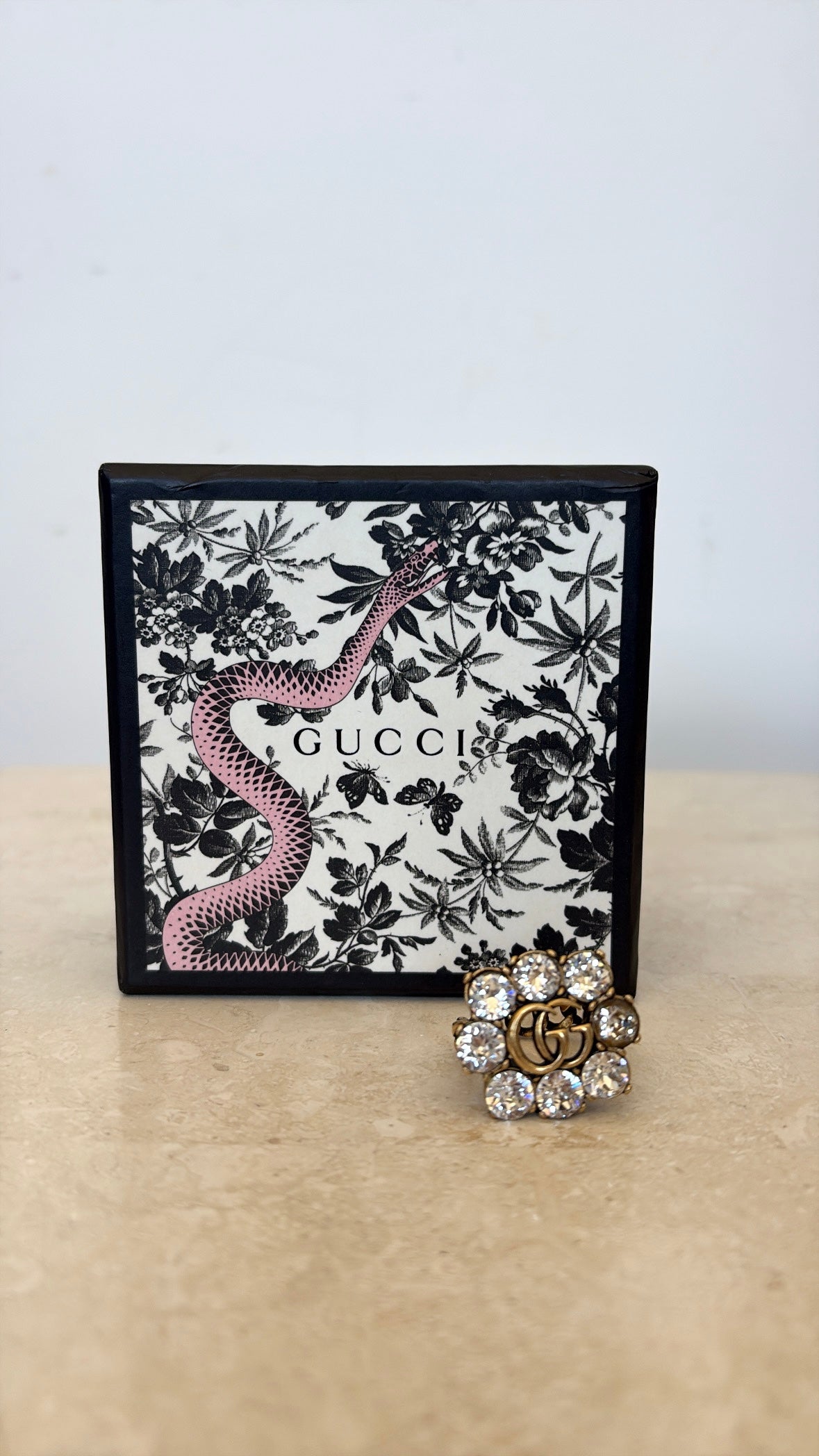 Gucci GG Crystal Ring, 23