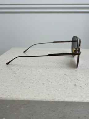 Bottega Veneta Bronze Aviator Sunglasses